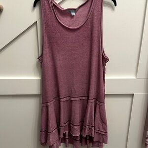 She + Sky Dusty Rose Tank Top